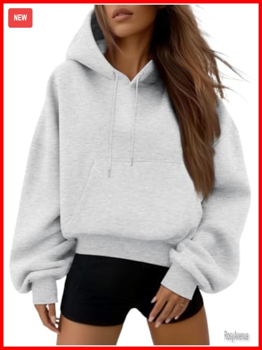 Trendy Queen Women's Cropped Hoodie Y2k Sweatshirt Casual Fall Pullover